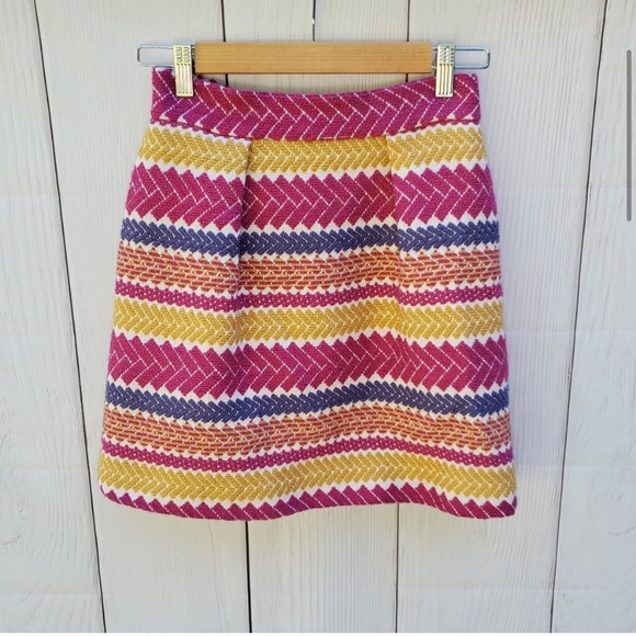 Anthropologie nomad multicolor stripe cotton skirt - Picture 2 of 10